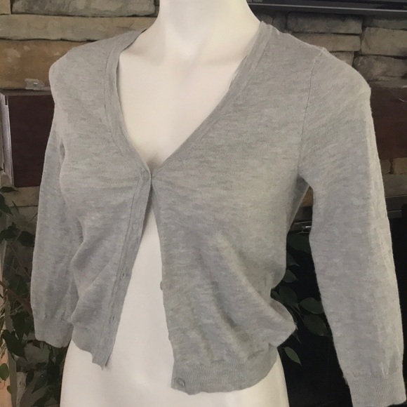 Cloud Chaser Sweaters - Gray cropped cardigan